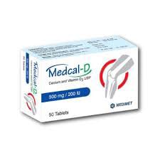 Tablet Medcal-D 500mg+200iu (50pcs)